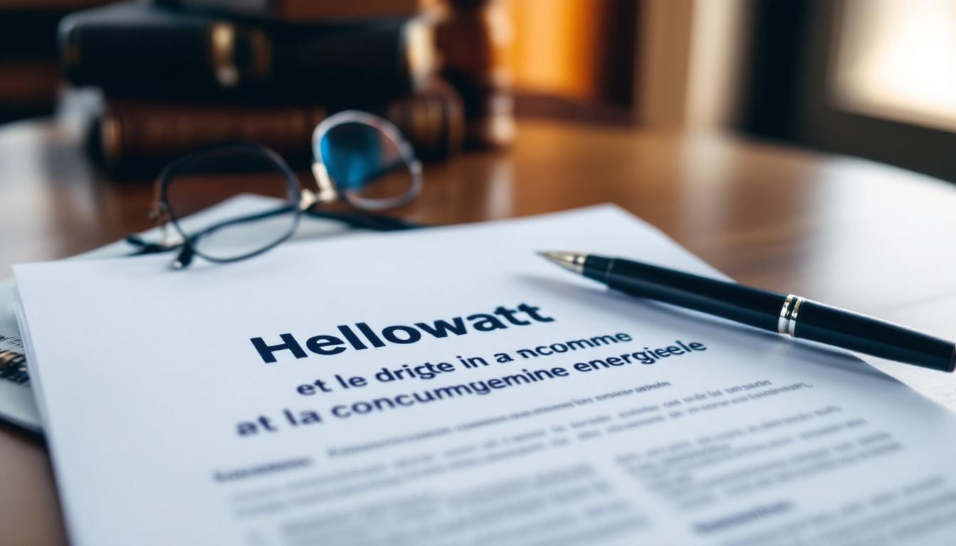 Hellowatt et le droit de la consommation énergétique